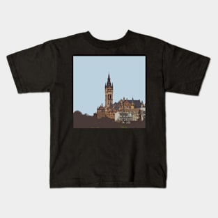 Glasgow University tower Kids T-Shirt